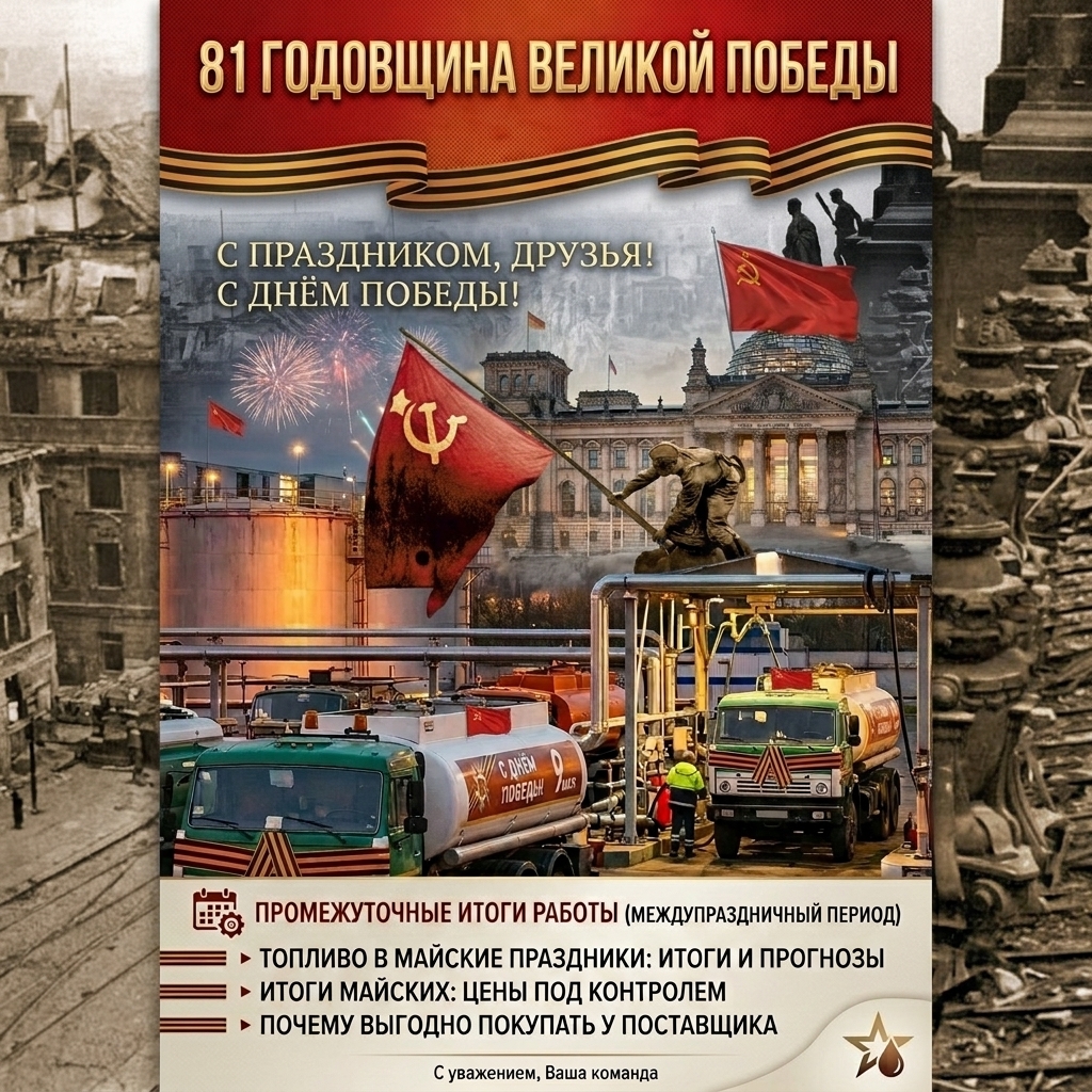 9 мая топливо оптом