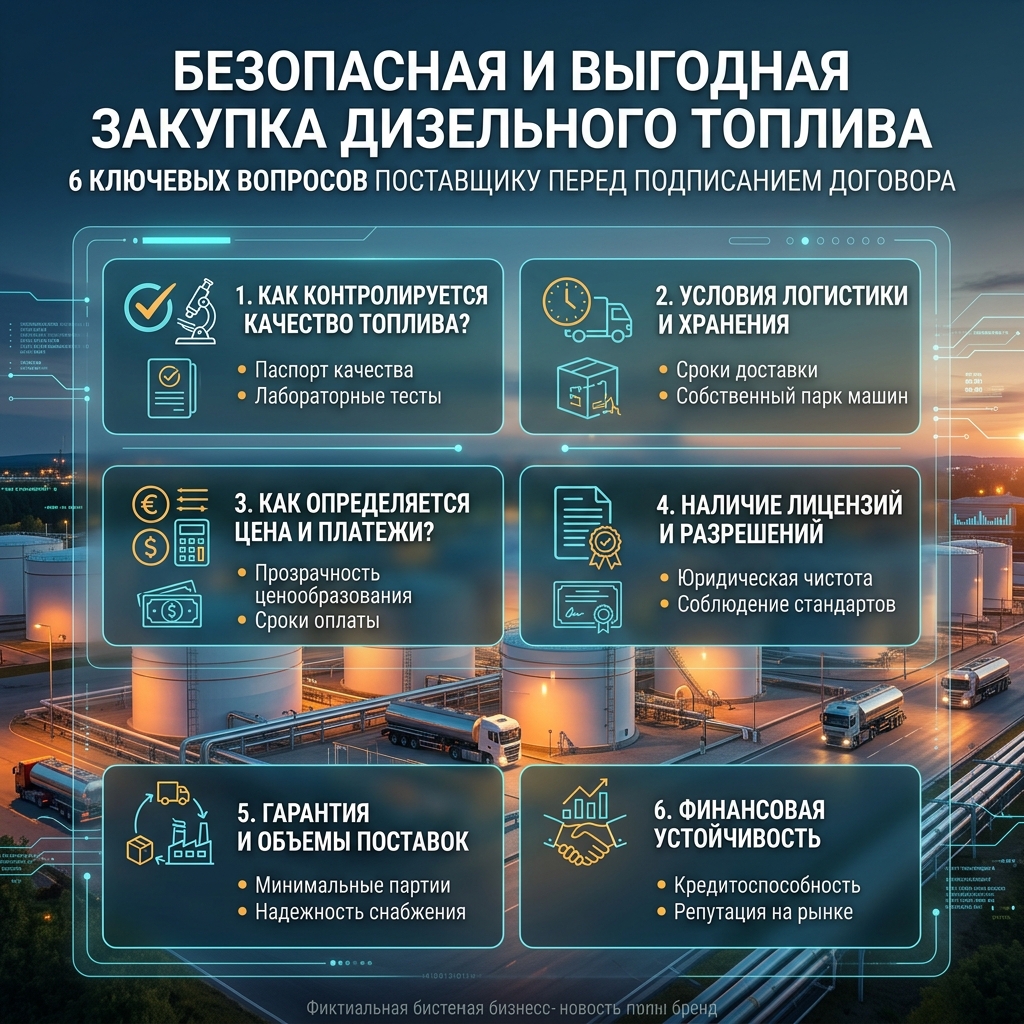 поставка дизельного топлива